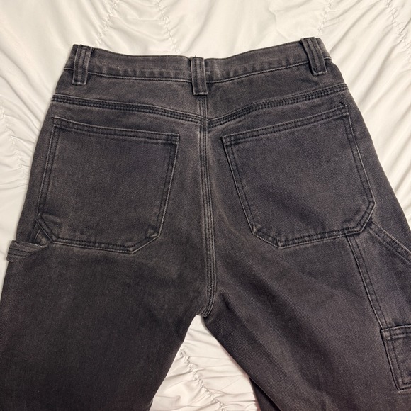 J. Galt Shanghai Black Straight Leg Jeans Women's Size S Washed‎ Denim High Rise - Picture 10 of 10